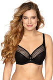 Elegant Embroidered Mesh Bra with Decorative Bows