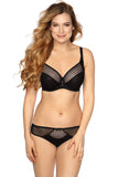 Elegant Brazilian Briefs with Delicate Embroidery and Mesh