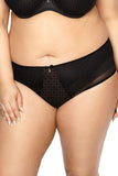 Elegant Embroidered Classic Briefs with Mesh Sides