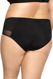 Elegant Embroidered Classic Briefs with Mesh Sides