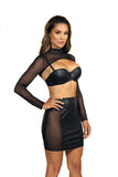 Flaming See-Through Short Skirt for Night Out