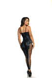 Seductive Corset with Zip Back and Wavy Finish
