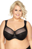 Elegant Embroidered Bra with Adjustable Straps