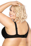 Elegant Embroidered Bra with Adjustable Straps