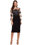 Elegant Two-Layer Dress with Heart Neckline & Buffet Sleeves