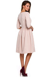 Elegant Flared Midi Dress for Timeless Style