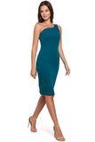 Elegant One Shoulder Pencil Dress for Chic Femininity
