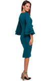 Elegant Dress with Flowing Sleeves for Special Occasions