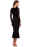 Elegant Frill Midi Pencil Skirt with Zipper Closure