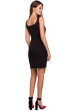 Elegant Sleeveless Mini Dress with Square Neckline
