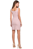 Elegant Sleeveless Mini Dress with Square Neckline