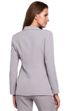 Stylish Slim-Fit Lined Jacket with One Button Closure
