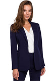 Stylish Slim-Fit Lined Jacket with One Button Closure