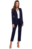 Stylish Slim-Fit Lined Jacket with One Button Closure