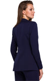 Stylish Slim-Fit Lined Jacket with One Button Closure