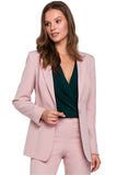 Stylish Slim-Fit Lined Jacket with One Button Closure