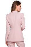 Stylish Slim-Fit Lined Jacket with One Button Closure
