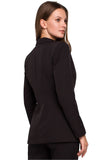Stylish Slim-Fit Lined Jacket with One Button Closure