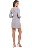 Asymmetrical Overlap Dress with Envelope Top