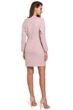 Asymmetrical Overlap Dress with Envelope Top Design