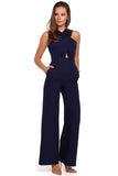 Chic Striped Overall with Feminine Silhouette