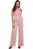 Modern Striped Overall with Feminine Silhouette Design