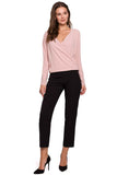 Elegant Envelope Cut Blouse in Light Fabric