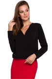 Elegant Envelope Cut Blouse in Light Fabric