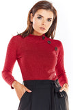 Elegant Long Sleeve Fitted Half-Golf for Autumn & Winter