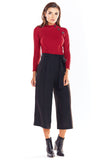 Elegant Long Sleeve Fitted Half-Golf for Autumn & Winter