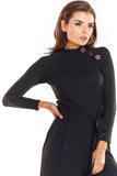 Elegant Long Sleeve Fitted Half-Golf Top for Office Wear