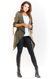 Loose-Fitting Surplice Sweatshirt with Decorative Sleeves