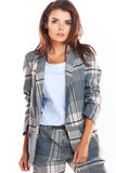 Urban Loose-Fitting Checked Jacket - Timeless Style