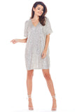 Elegant Mini Dress with Sequin Detail for Effortless Style