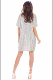 Elegant Mini Dress with Sequin Detail for Effortless Style