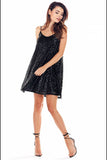 Shiny Sequin Mini Dress with Subtle Straps for Events