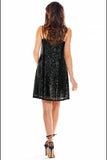 Shiny Sequin Mini Dress with Subtle Straps for Events