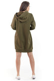 Cozy Long Hooded Sweatshirt with Long Sleeves