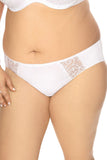 Elegant Microfiber Panties with Embroidered Mesh Detail