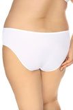 Elegant Microfiber Panties with Embroidered Mesh Detail