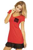 Charming Girly Larisa Chemise with Frill Detail