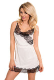 Elegant Lace-Trimmed Slip with Adjustable Waist Detail