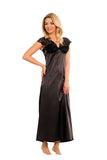 Elegant Satin Slip with Lace Accents for a Feminine Touch