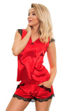 Elegant Satin Lace Chemise and Shorts Set for Gift Giving