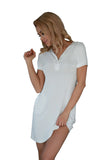 Elegant Satin-Trimmed Mindoro Slip with Decorative Buttons