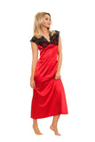 Elegant Satin Slip with Lace Detail for a Feminine Touch