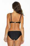 Vibrant Push-Up Two-Piece Swimsuit with Sporty Design
