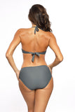 Trendy Cat-Printed Swimwear with Striking Snake Style
