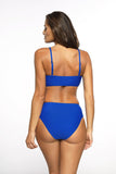 Fashionable High Cut Two-Piece Swimsuit in Juicy Colors