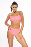 Fashionable High Cut Two-Piece Swimsuit in Juicy Colors